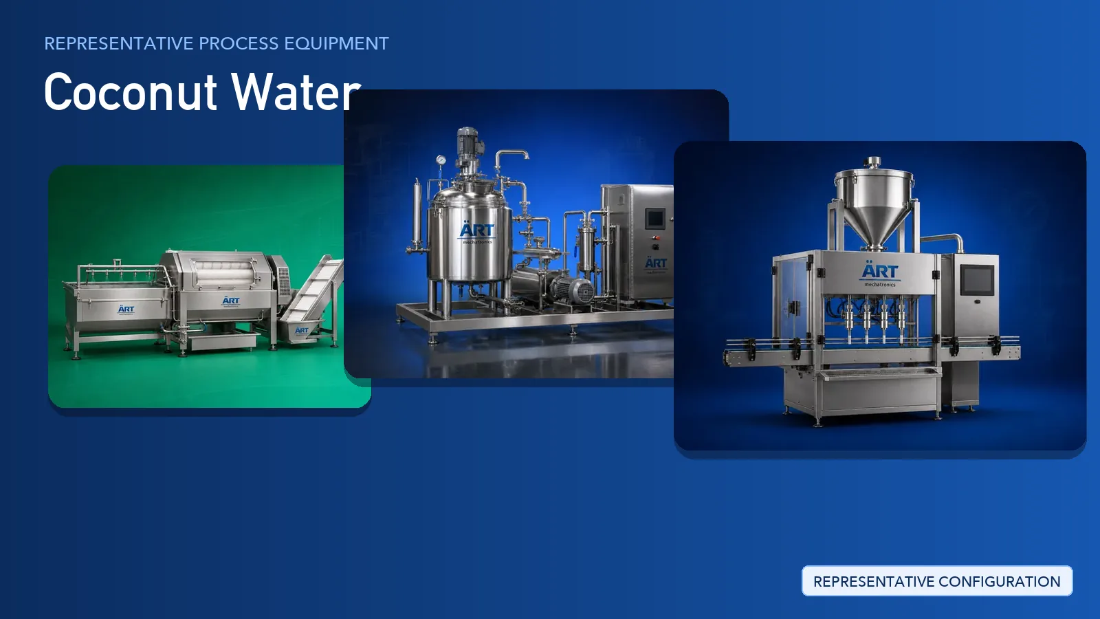 Representative Copra Processing Plant & Machinery Solutions process equipment by ART Mechatronics