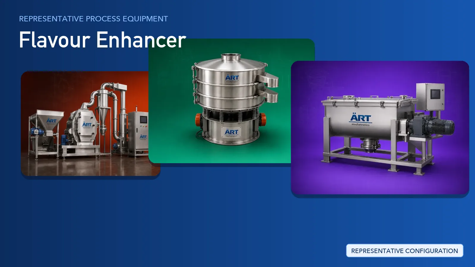Representative MSG Processing Plant & Machinery Solutions process equipment by ART Mechatronics