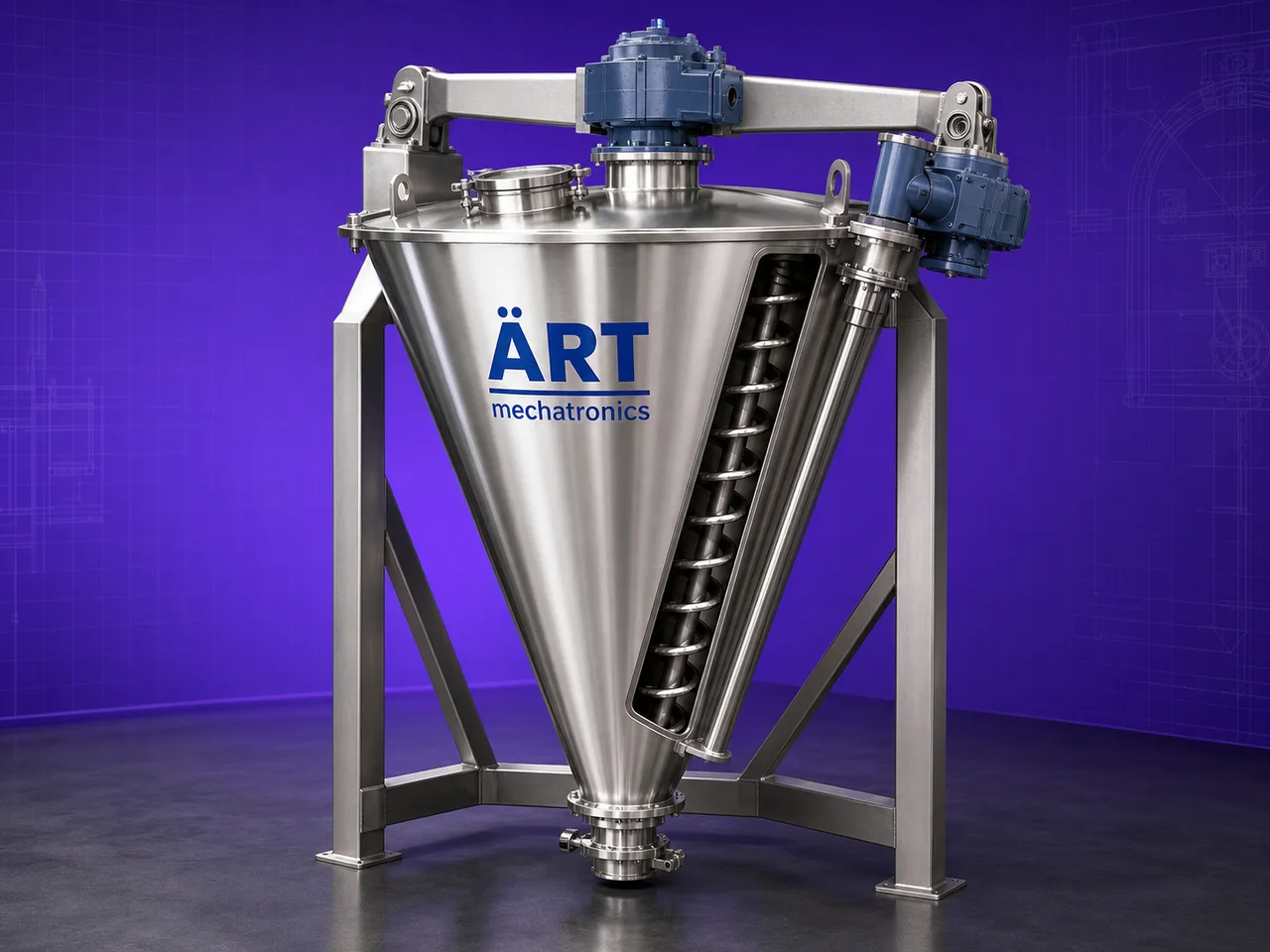 Conical Screw Mixer by ART Mechatronics