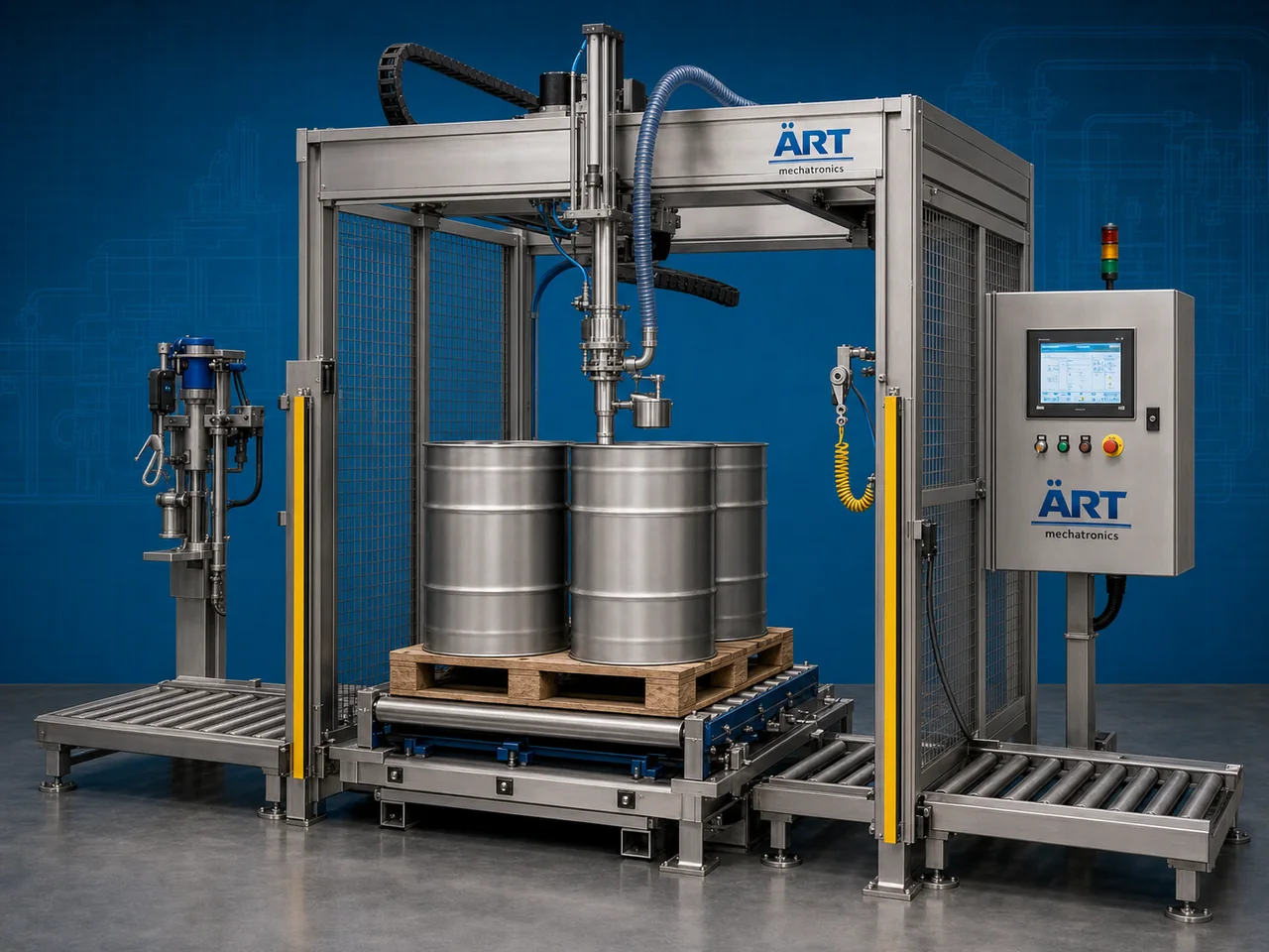 Palletized Drum Filling by ART Mechatronics