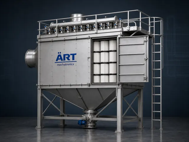 Pleated Dust Collector Machine by ART Mechatronics