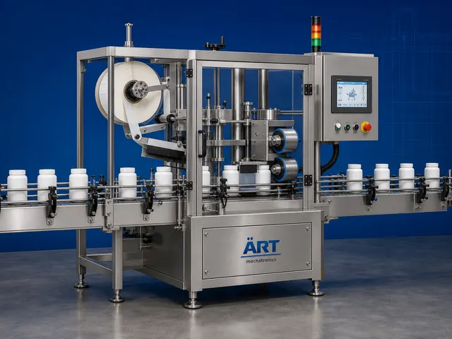 Wraparound Labelling for Cans & Jars by ART Mechatronics