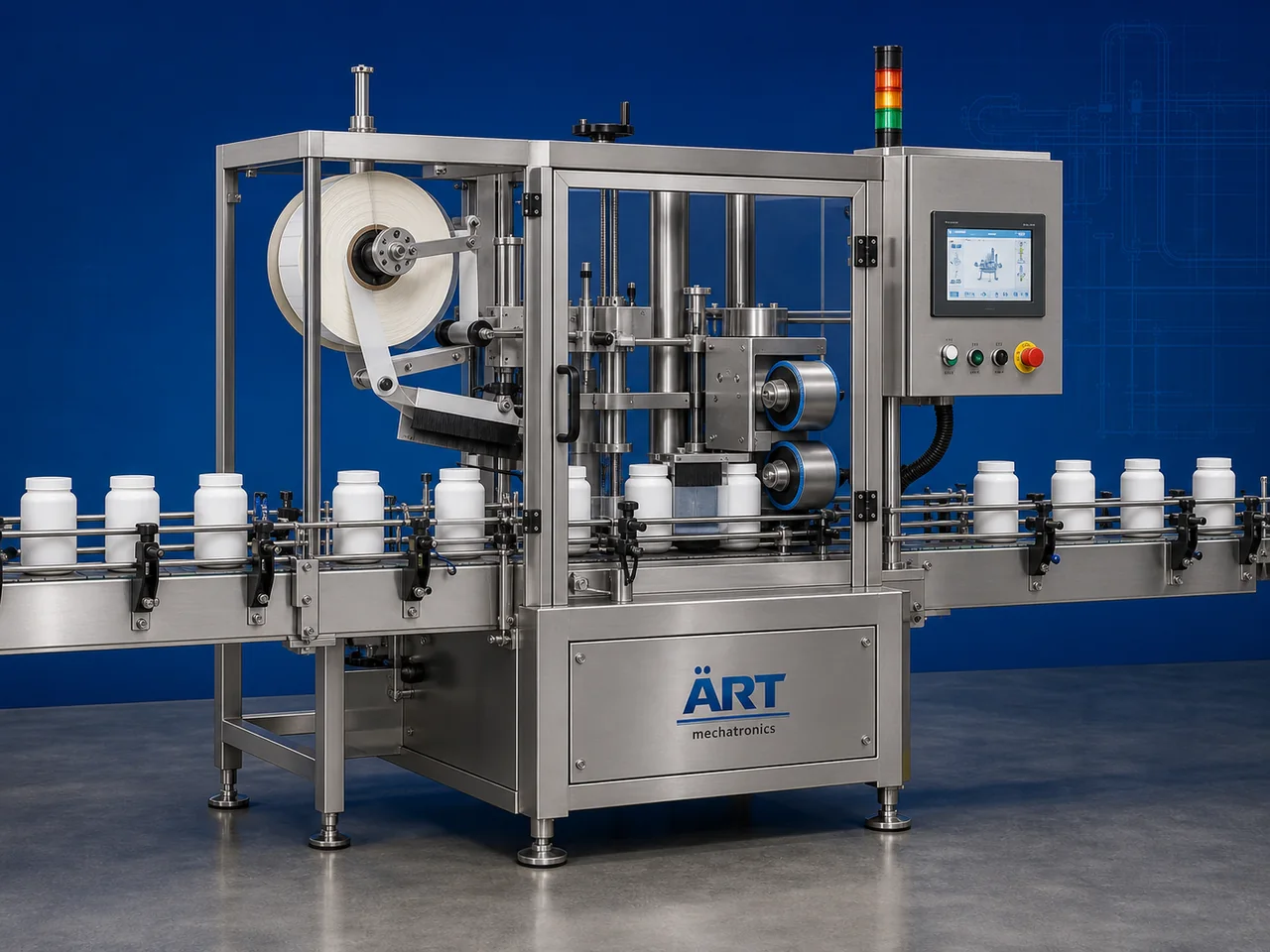 Wraparound Labelling for Cans & Jars by ART Mechatronics