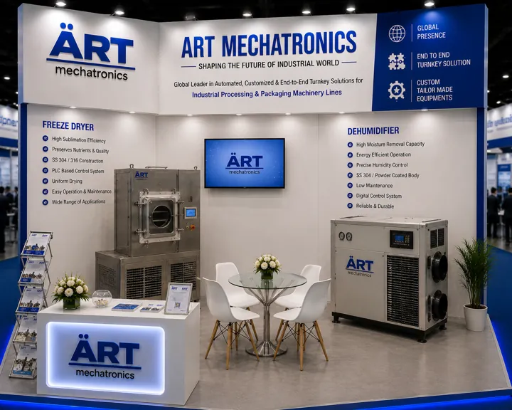 Freeze dryer and dehumidifier at the ART Mechatronics stand