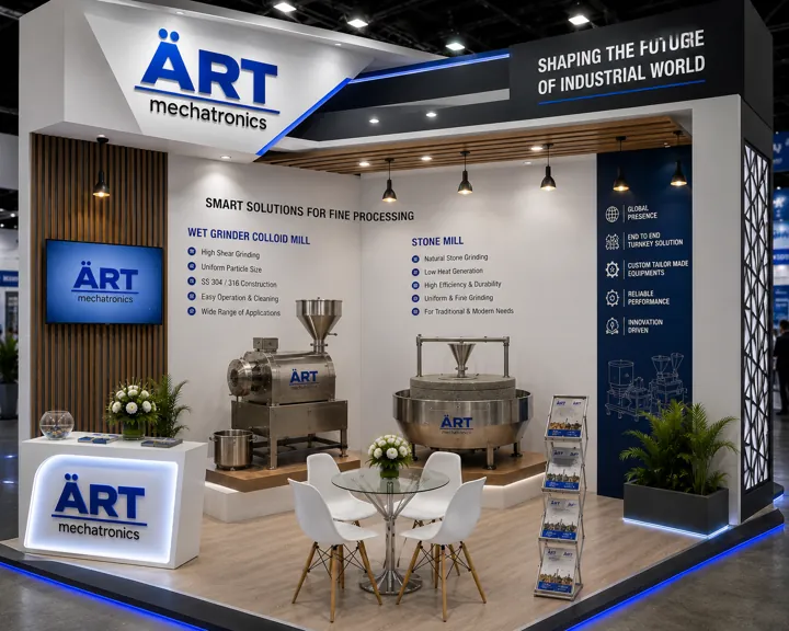 Wet grinder colloid mill and stone mill at the ART Mechatronics stand