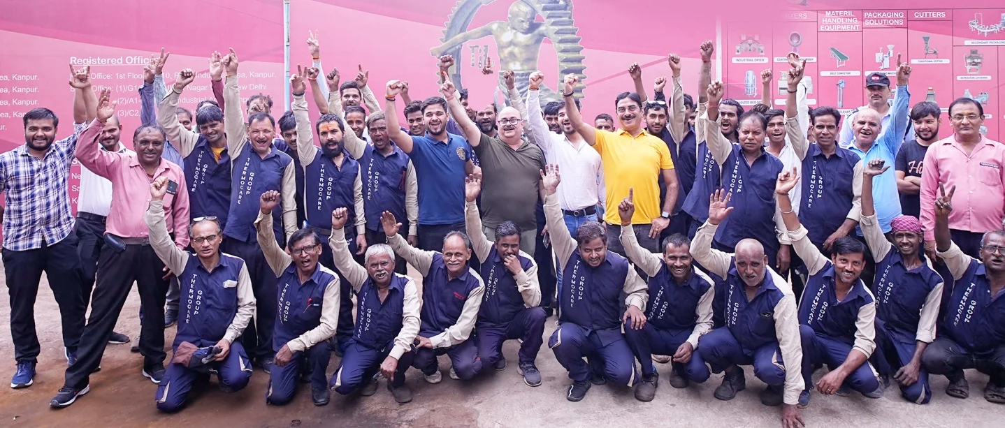 The ART Mechatronics manufacturing and service team at the Kanpur plant